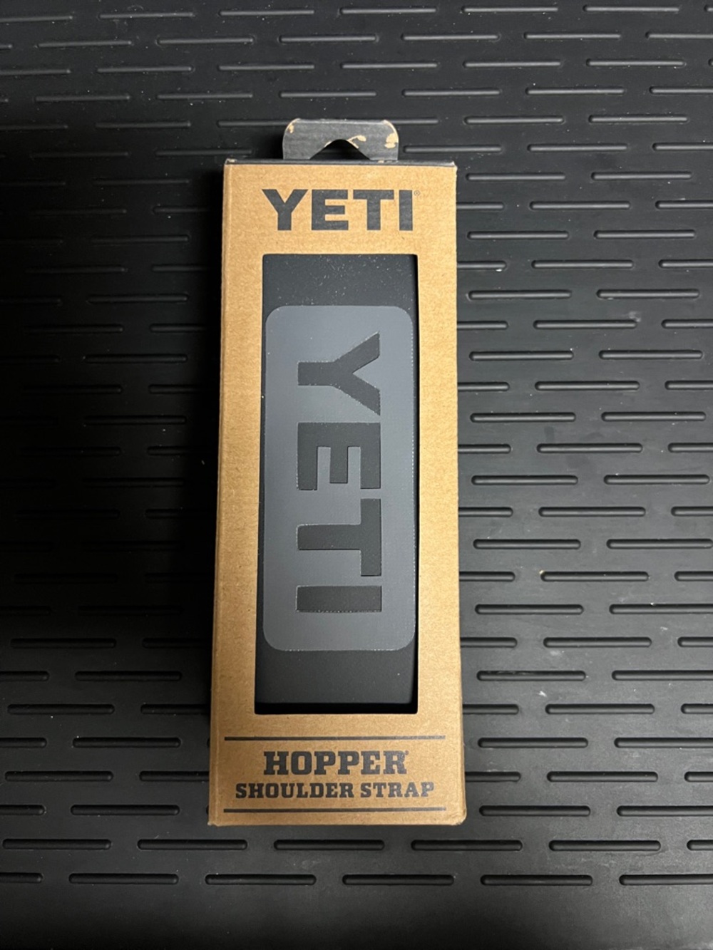 Yeti Black Hopper Shoulder Strap with Raised Logo